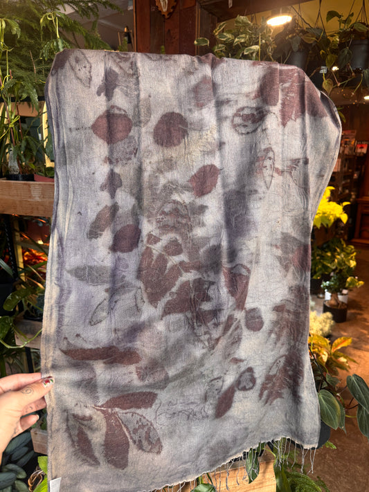 Botanically Dyed Silk/Cashmere Scarves LONG