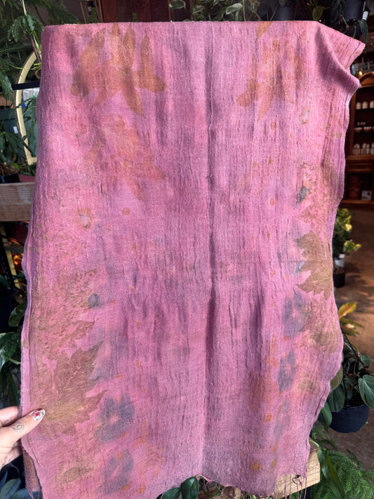 Botanically Dyed Merino Scarf