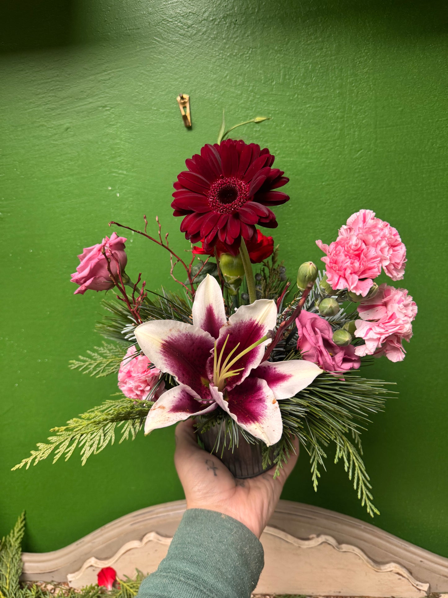 Holiday Table arrangement
