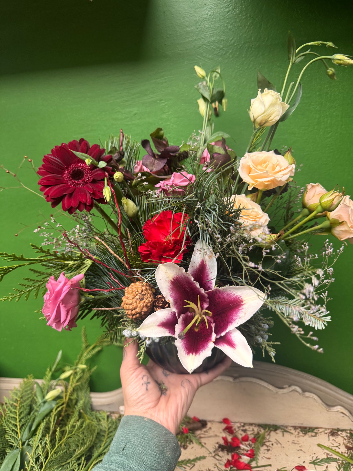 Holiday Table arrangement