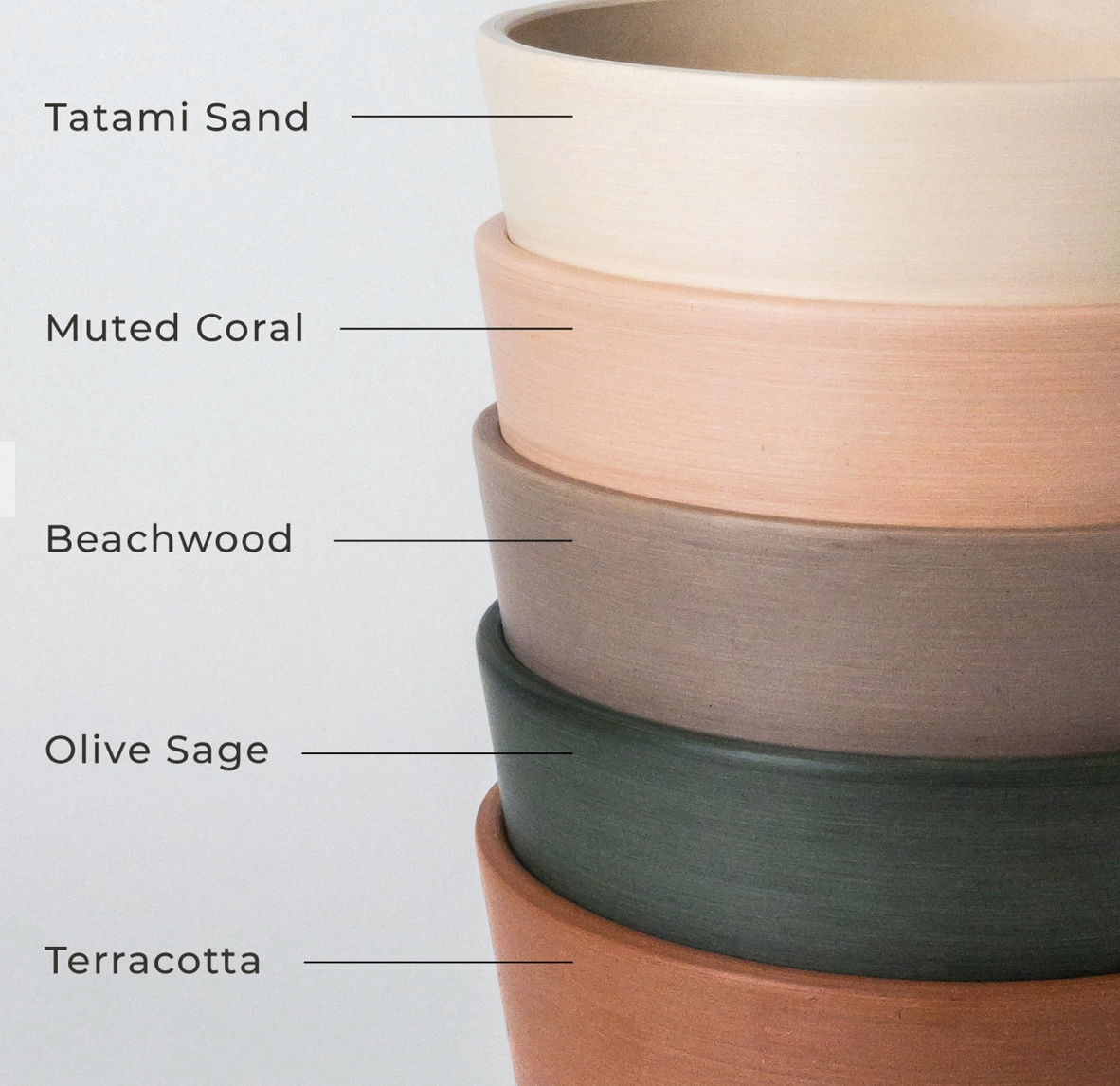 Kanso | Cyclinder Pot & Saucer