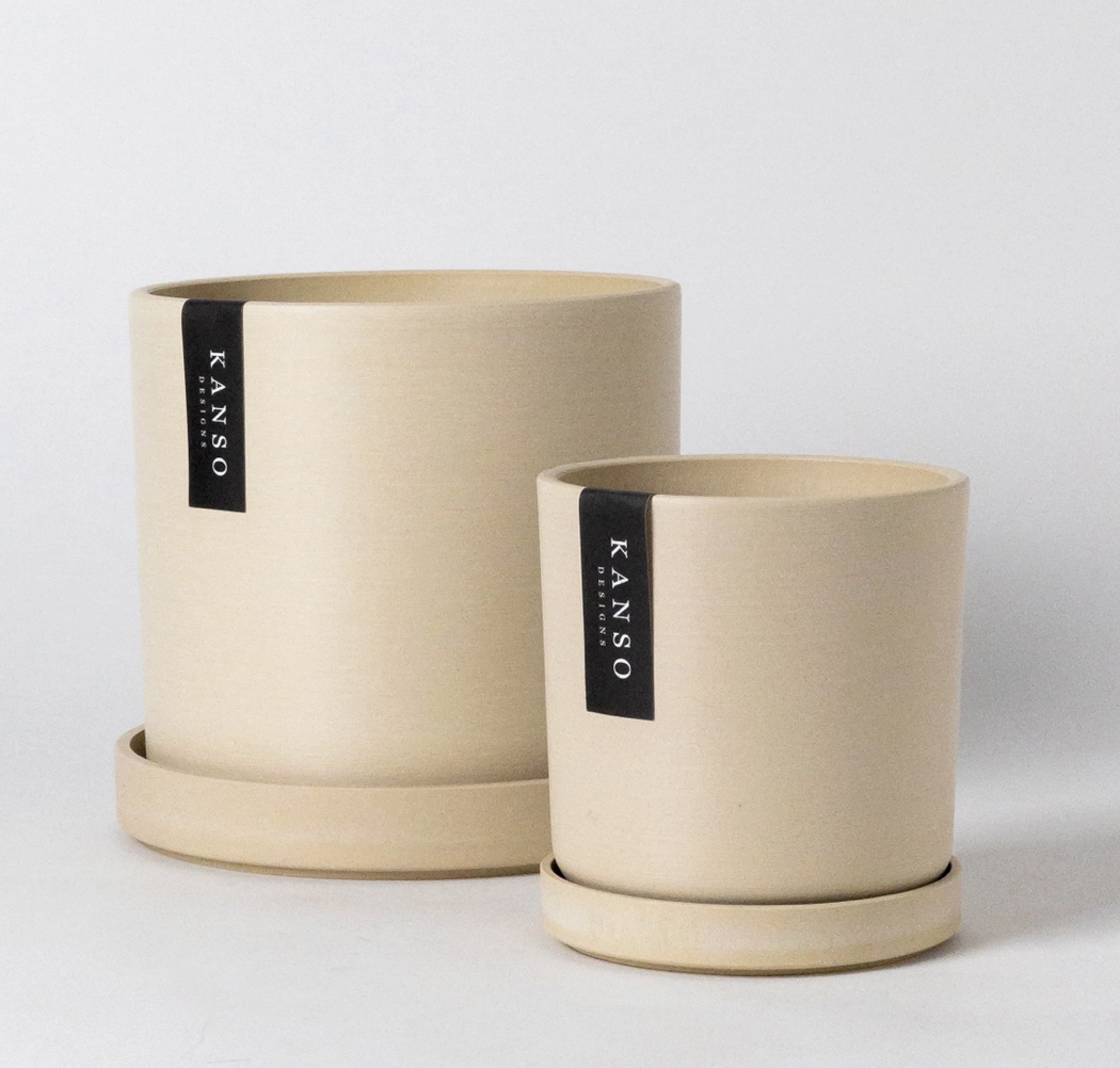 Kanso | Cyclinder Pot & Saucer