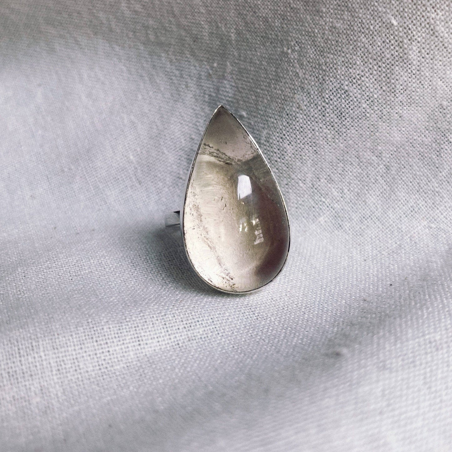 Phantom Quartz Sterling Silver Ring