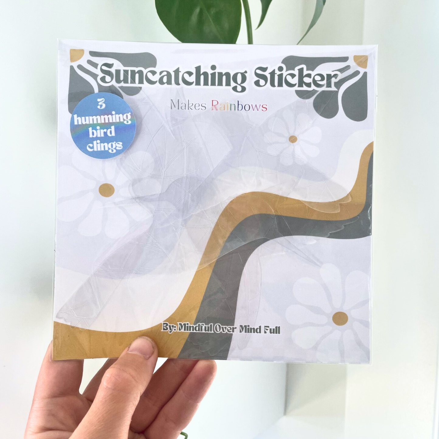 Hummingbird Suncatcher Stickers