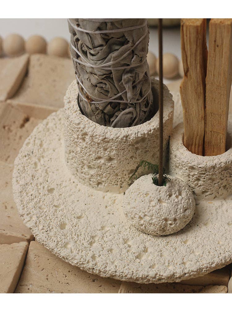 Sage Thread Peruvian Sacred Wood Burning Holder