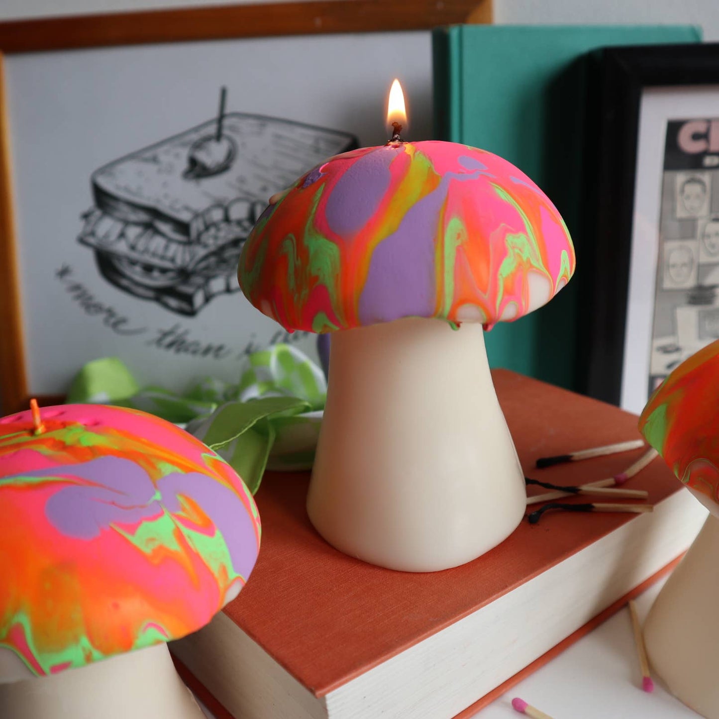 Psychedelic Mushroom Candle