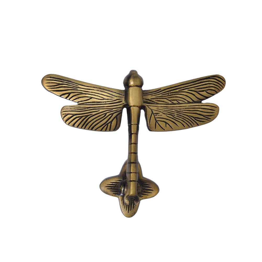 Brass Dragonfly Door Knocker
