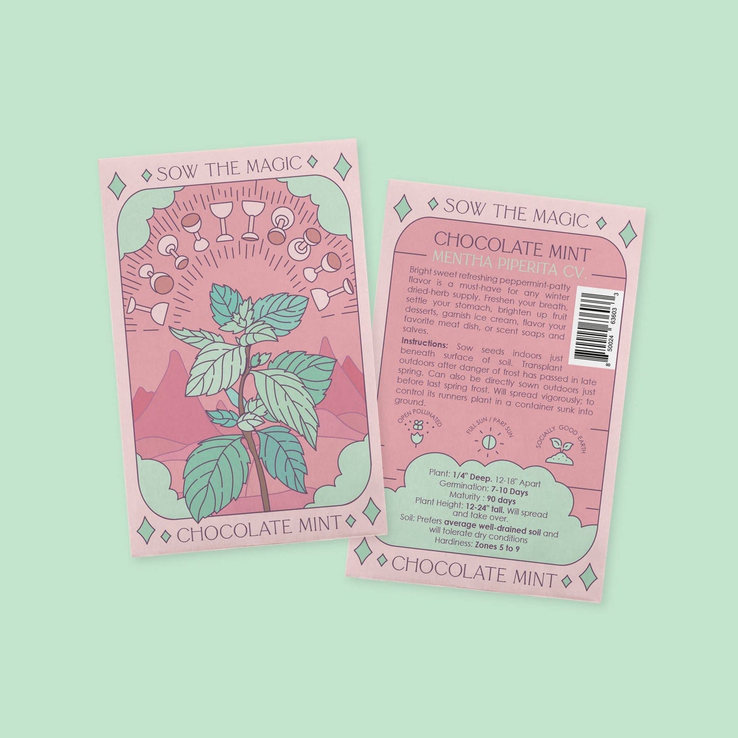 Tarot Card Seeds | Chocolate Peppermint