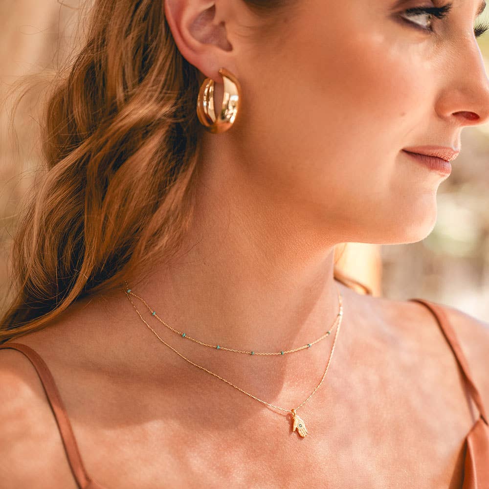 Tiny Mystic Hand Necklace