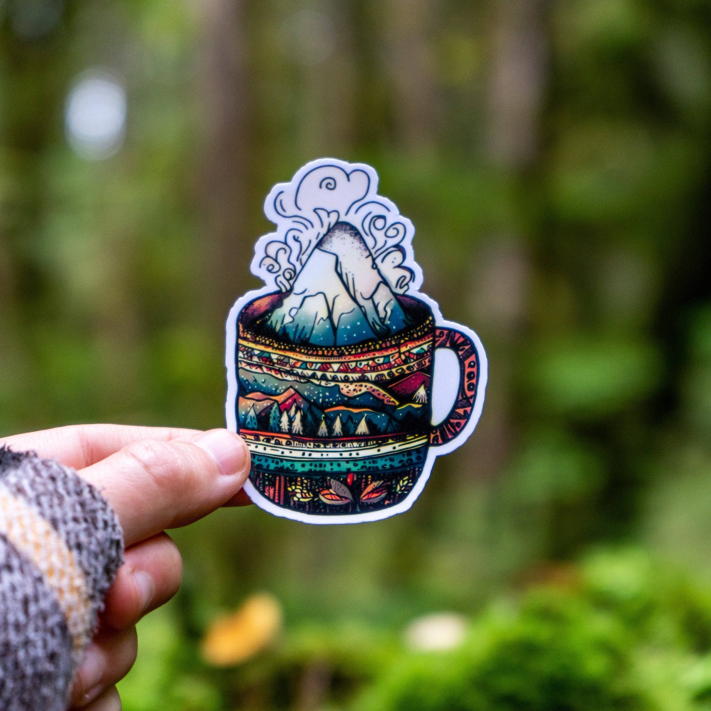 Sticker Coffee Mountain