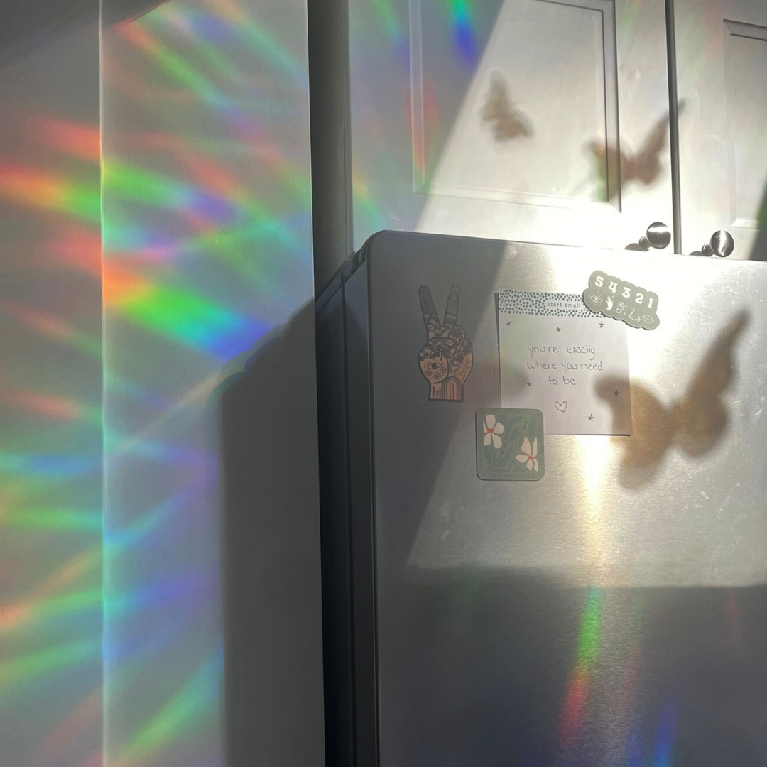 Suncatcher Stickers Mountain Sunset