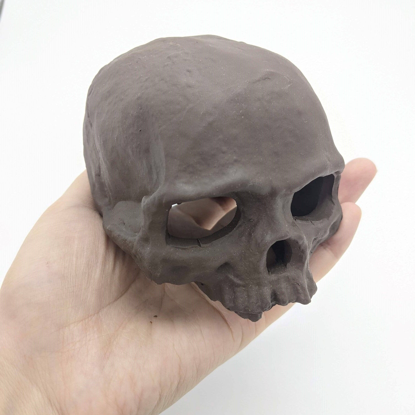 Ceramic Skull Terrarium Decor