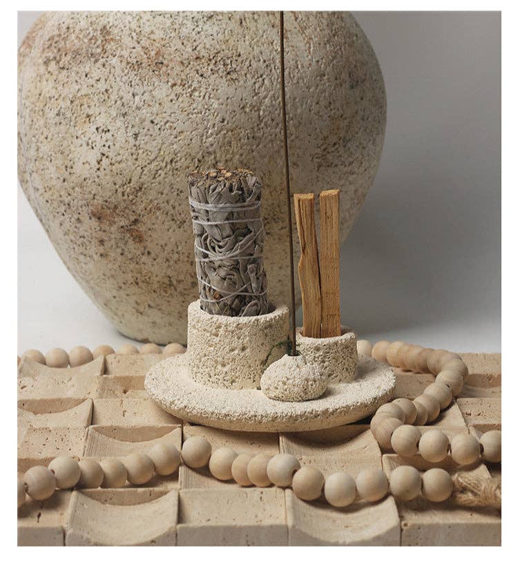 Sage Thread Peruvian Sacred Wood Burning Holder