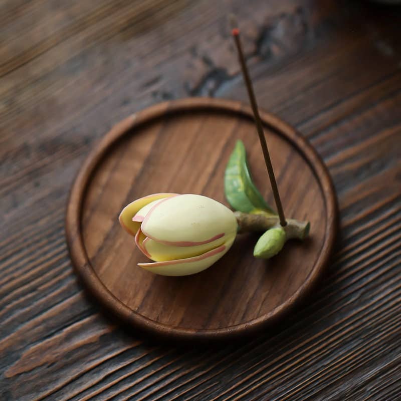 Ceramic Flower Incense Holder Set