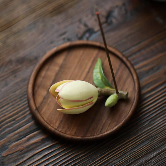 Ceramic Flower Incense Holder Set