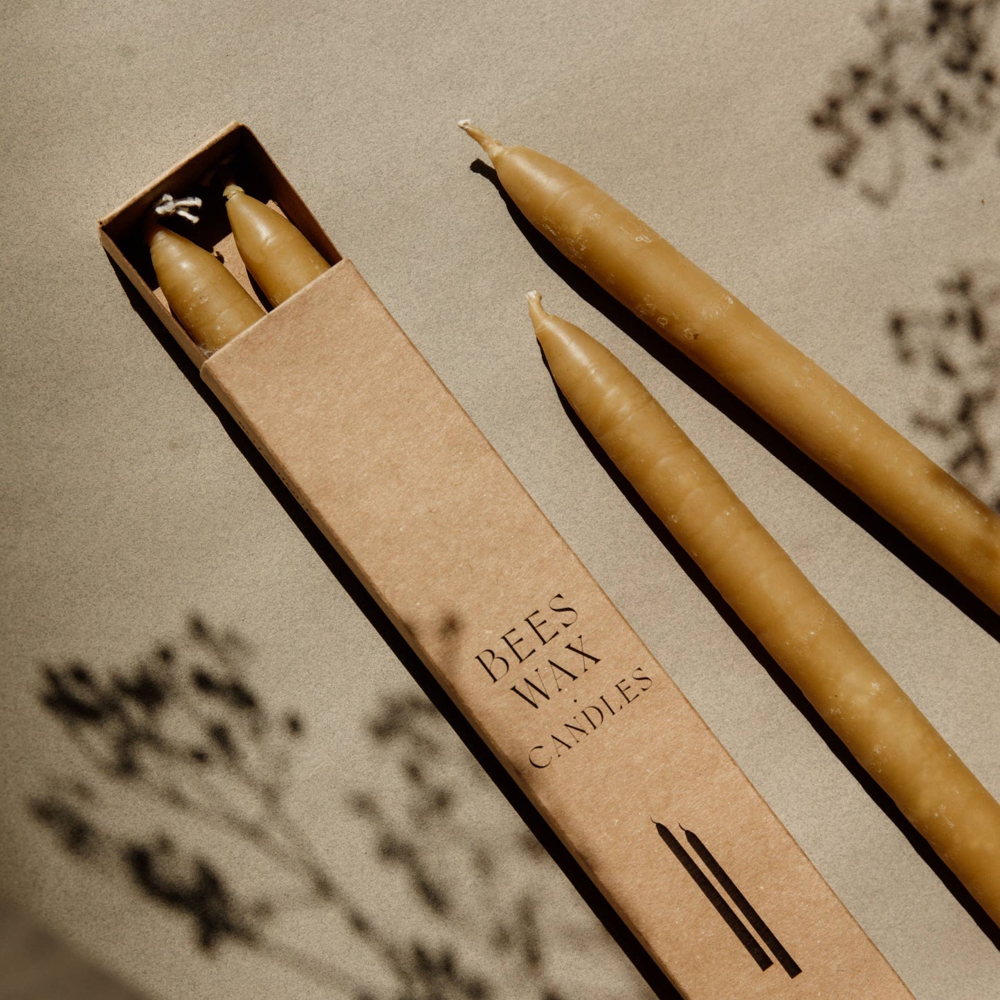 Beeswax Taper Candles | Set of 2