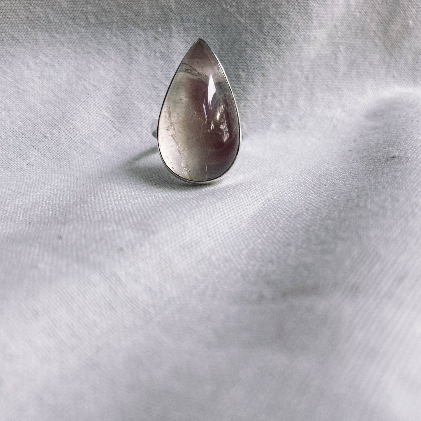 Phantom Quartz Sterling Silver Ring