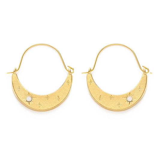 Starlight Crescent Earrings