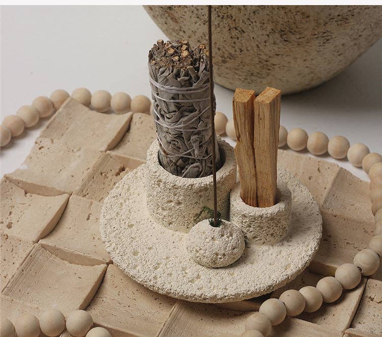Sage Thread Peruvian Sacred Wood Burning Holder