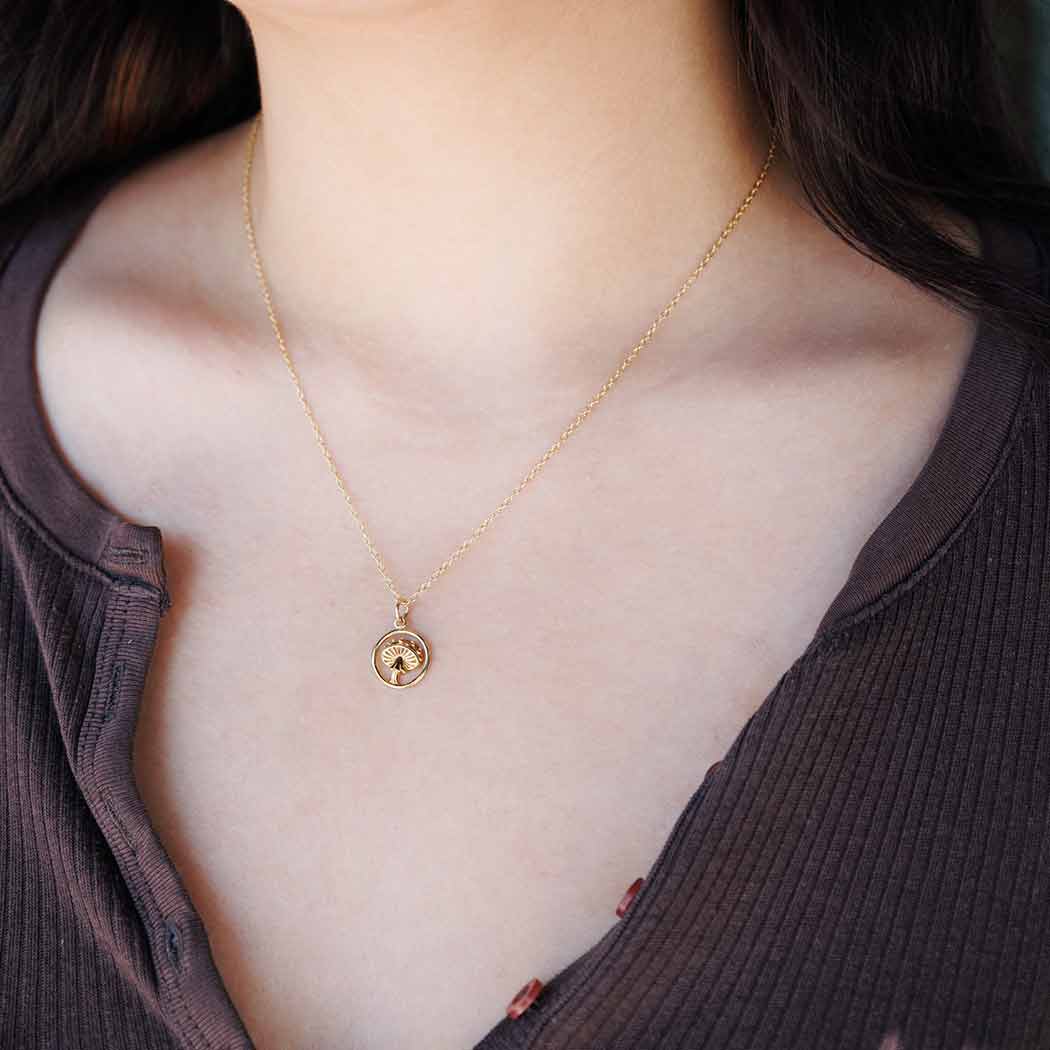 Nina Designs | Agaric Mushroom Charm Necklace