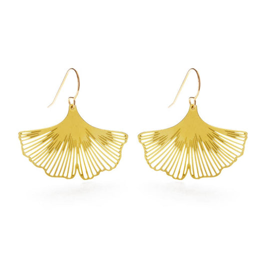 Ginkgo Leaf Earrings