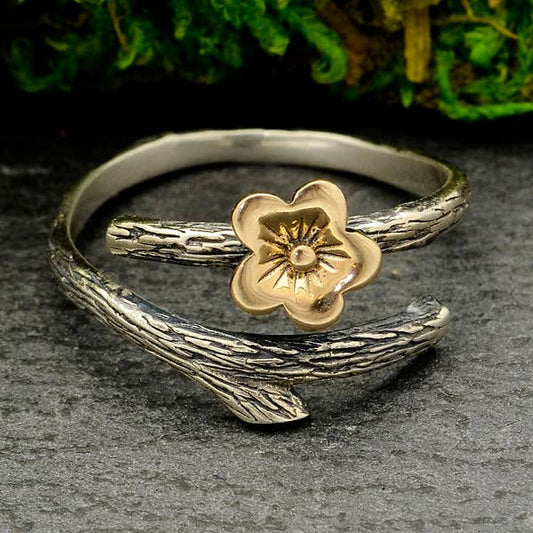 Cherry Blossom Branch Ring