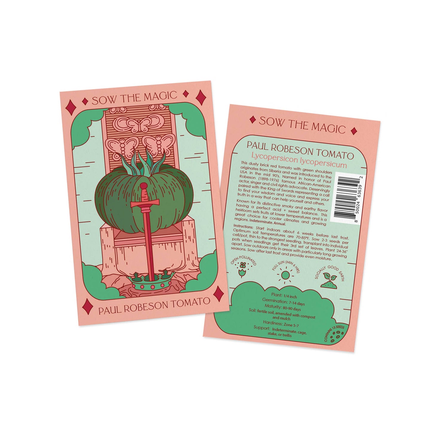 Tarot Card Seeds | Paul Robeson Tomato