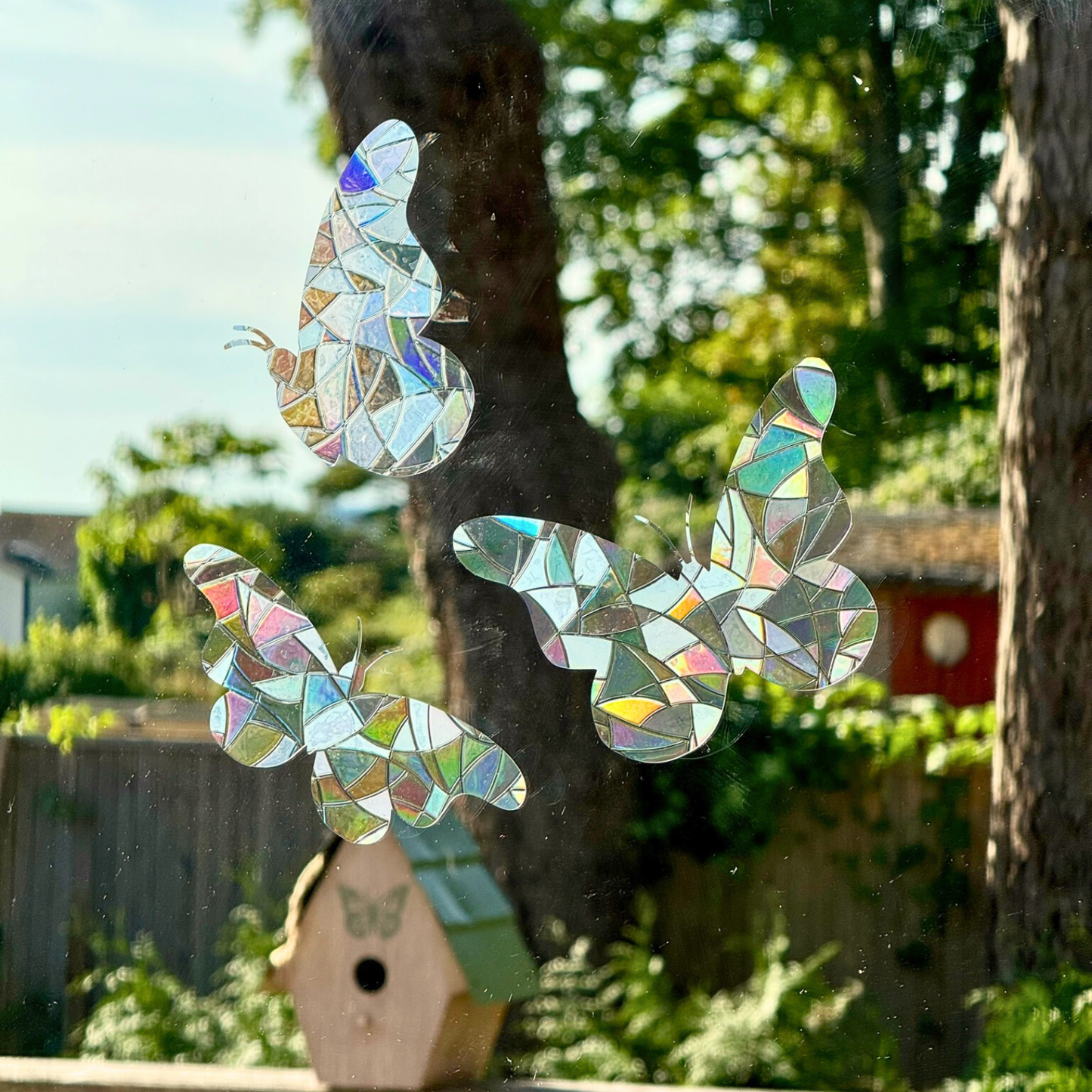 Suncatcher Stickers Butterfly  | Set of 3