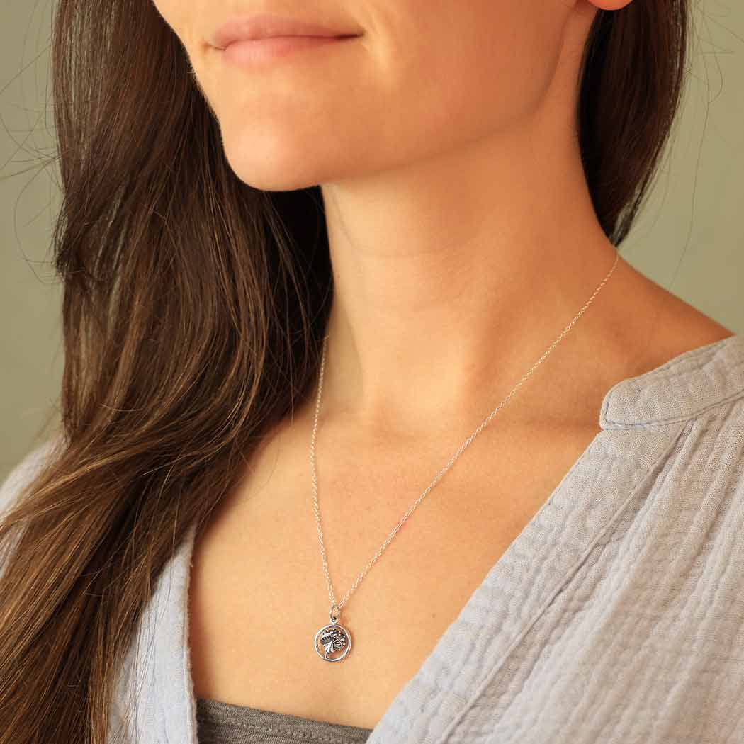 Nina Designs | Agaric Mushroom Charm Necklace