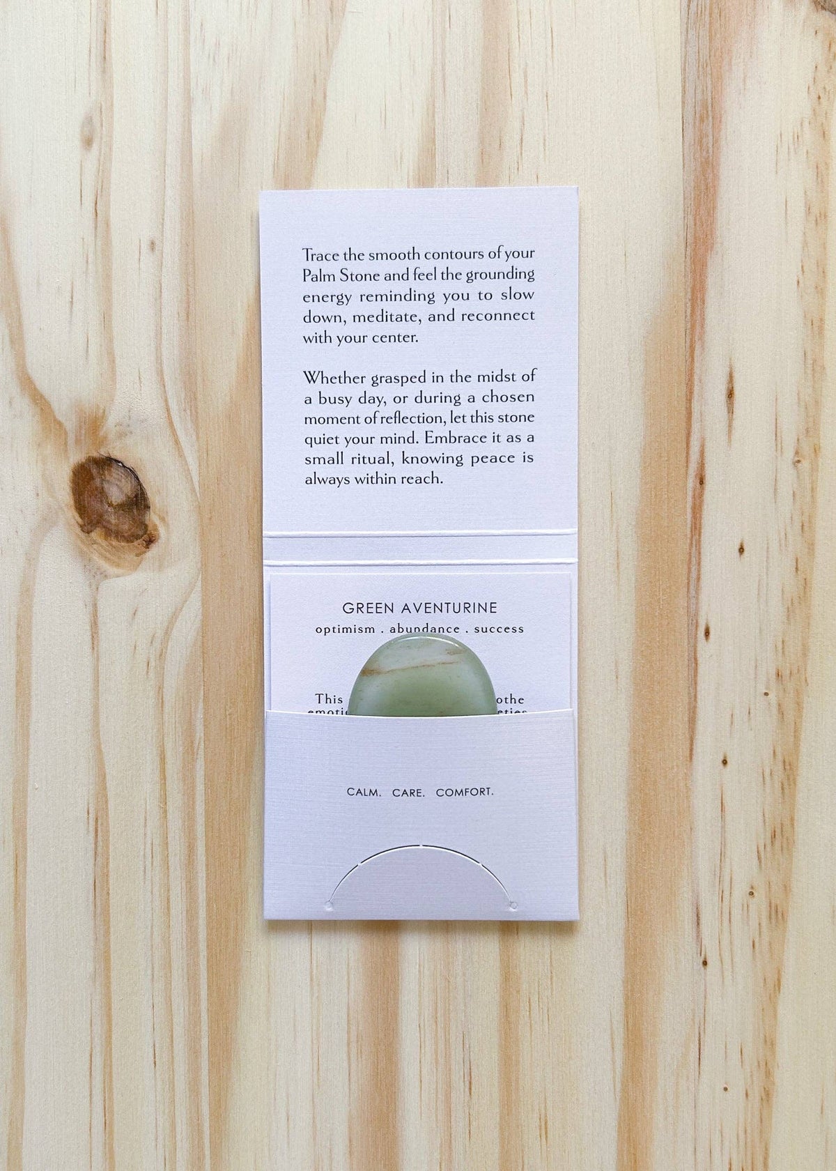 Palm Stone | Green Aventurine