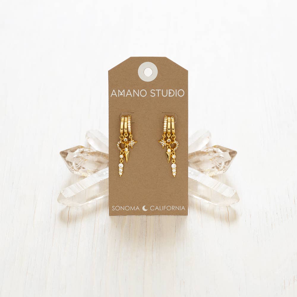 Mystic Moon Earring Stack