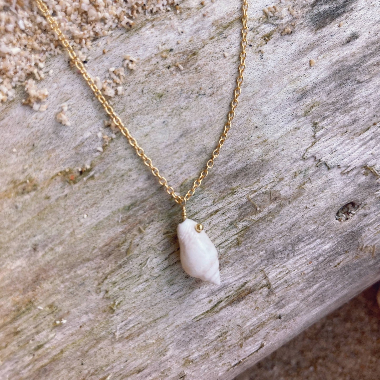 Mermaid Long Spiral Shell Necklace