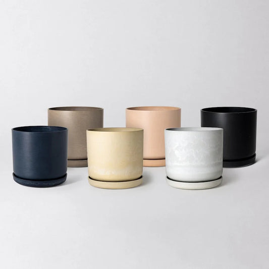 Kanso | Cyclinder Pot & Saucer