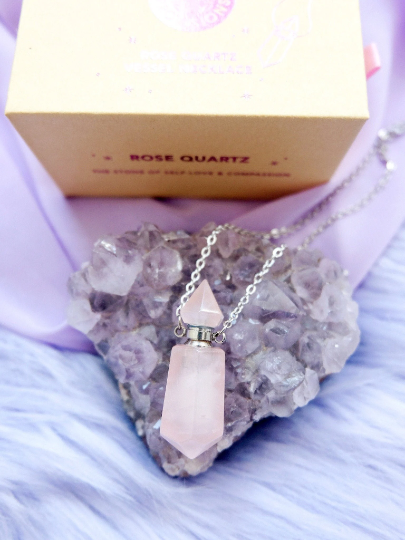 Crystal Perfume Necklace | Goddess Provisions