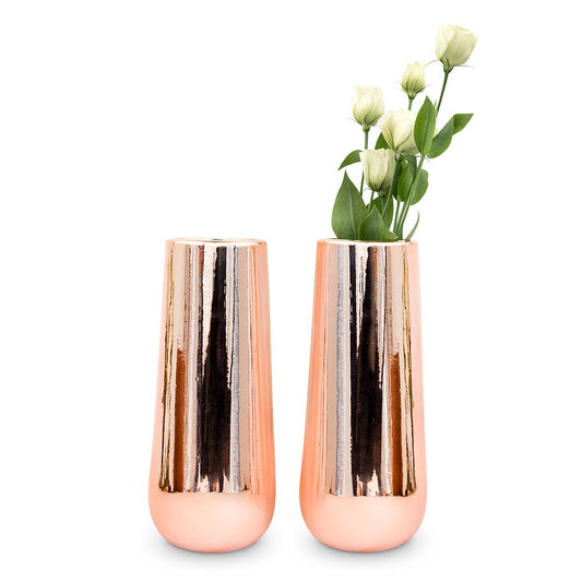 Metallic Tapered Tall  | Vase