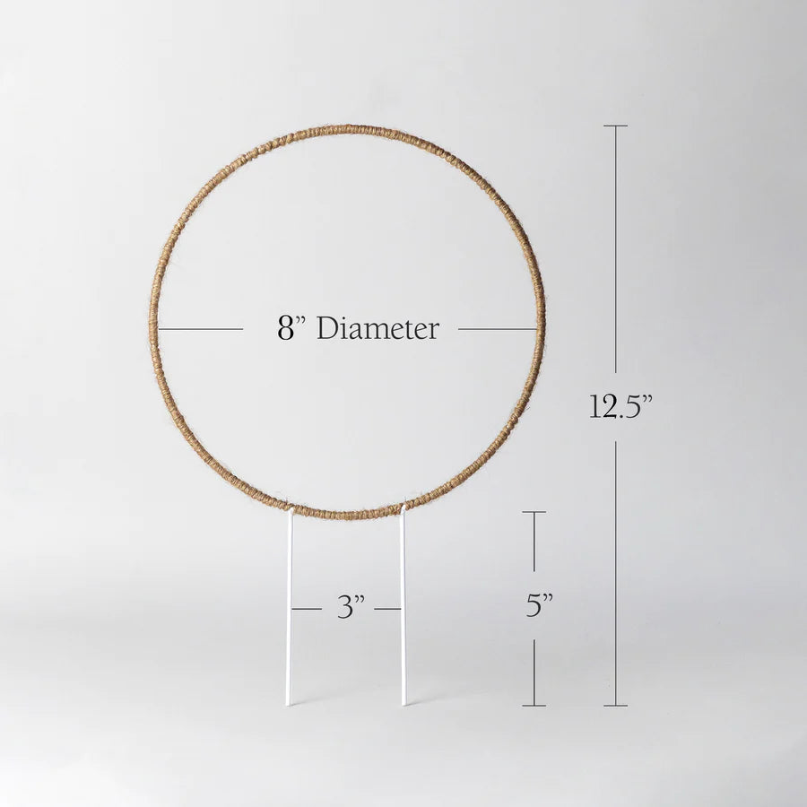 Kanso | Circle Wire Trellis Organic Hemp