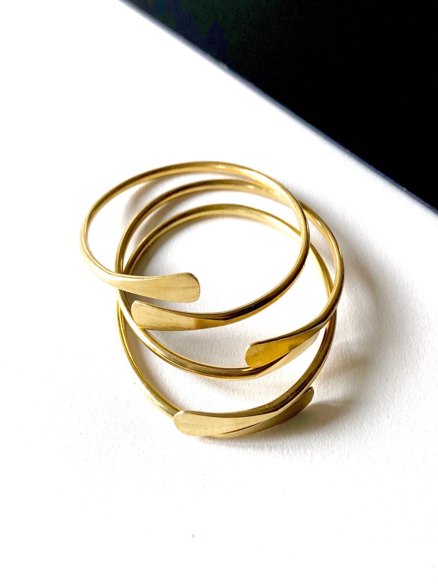 Boho Gal | Brass Coil Bangle