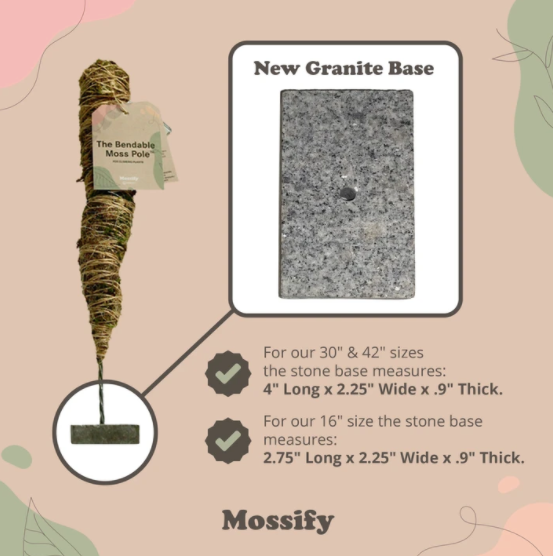 MOSSify |  Bendable Moss Pole THICK