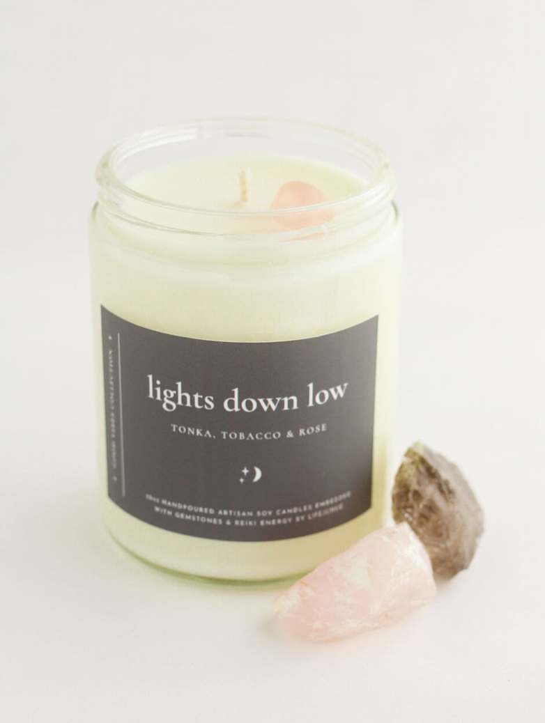 Lights Down Low Candle | Good Vibes Collection Life Junkie