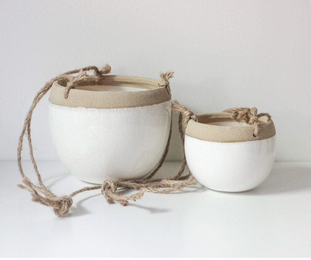 Boho Ceramic Hanging Planter