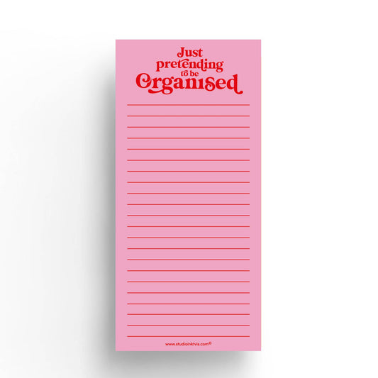 Pretending To Be Organised To Do List Notepad