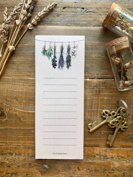 Witch's Herbs  Notepad