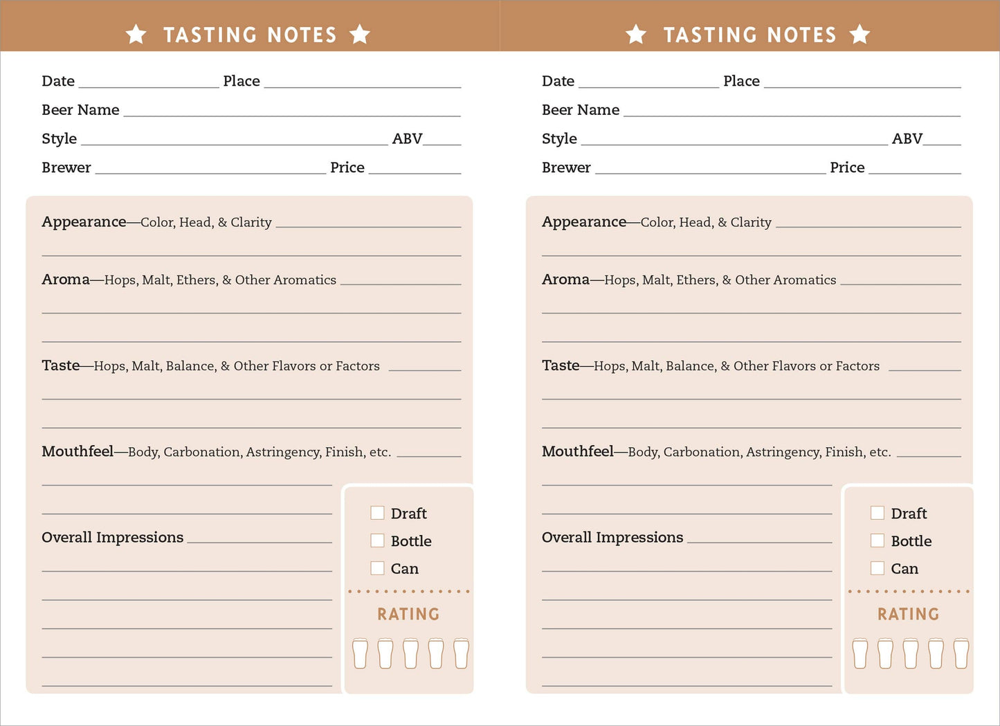 Beer Review Logbook