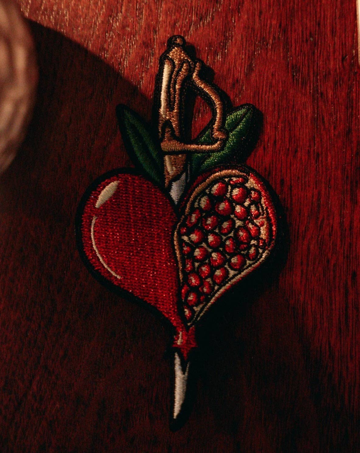 13th Press Pomegranate Love Embroidered Patch