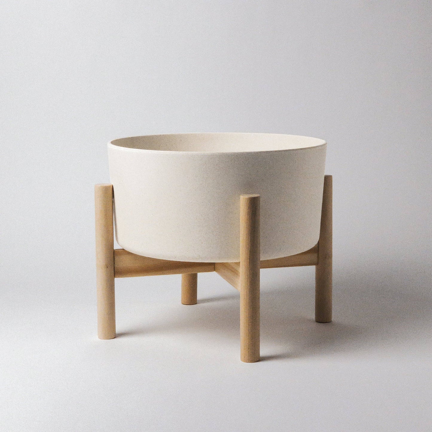 Kanso | Wide Planter Pot 9 “ and Stand