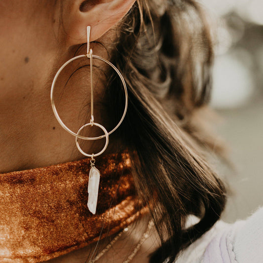 Bloom With Grace Earrings Gold | Bohindie Stream