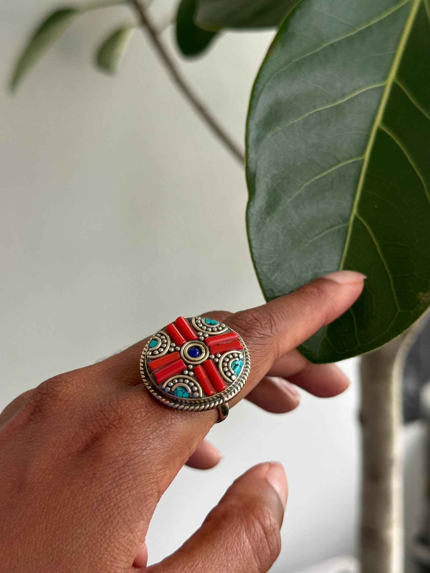 Boho Gal | Vintage Coral Gem Ring