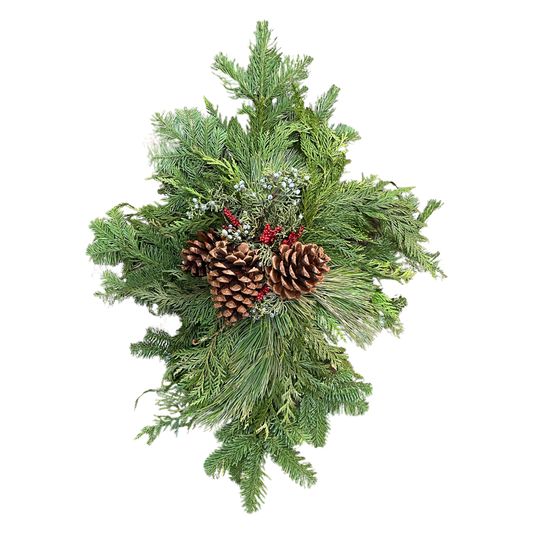 Evergreen Red Millet  Door Charm