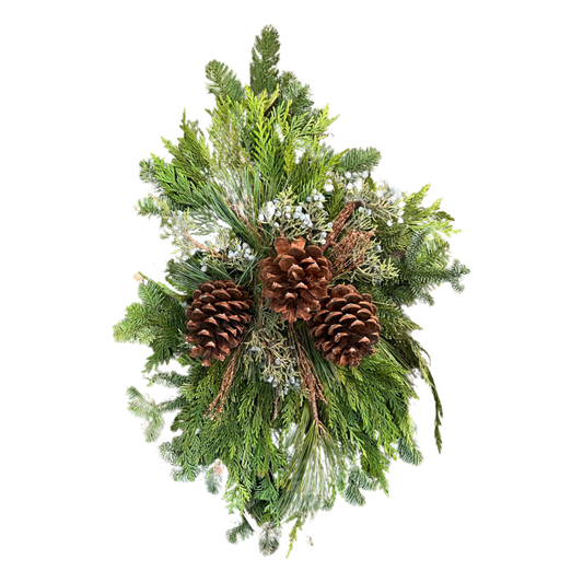Evergreen  Copper Sparkle Juniper  Door Charm