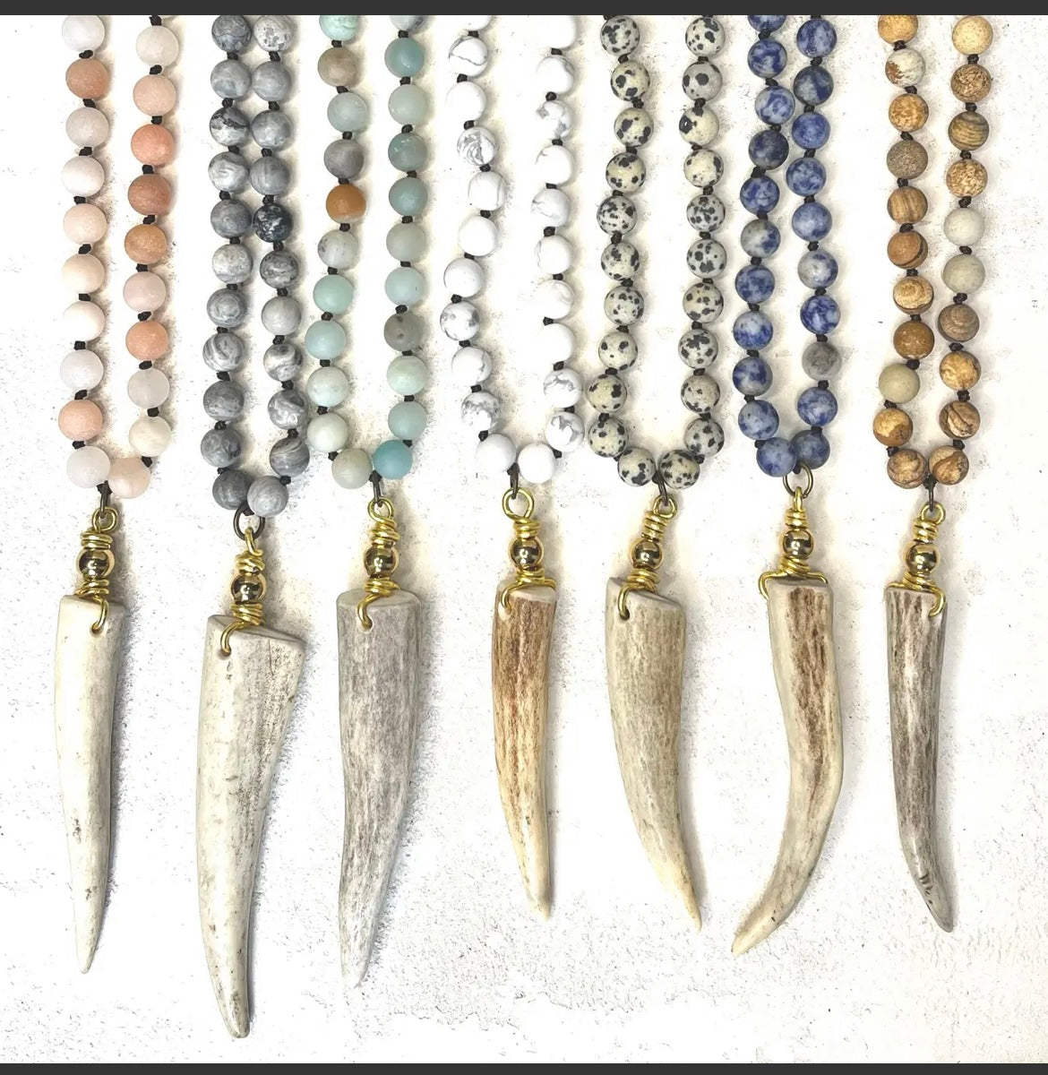 Necklace | Deer Antler Gemstone